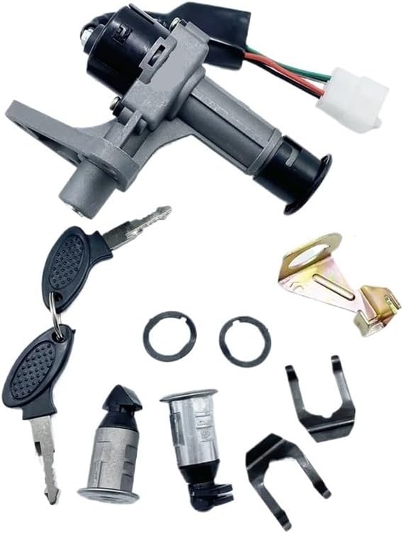 12V 4 Wire Ignition Key Switch Set for GY6 125cc 150cc Motorcycle Scooter
