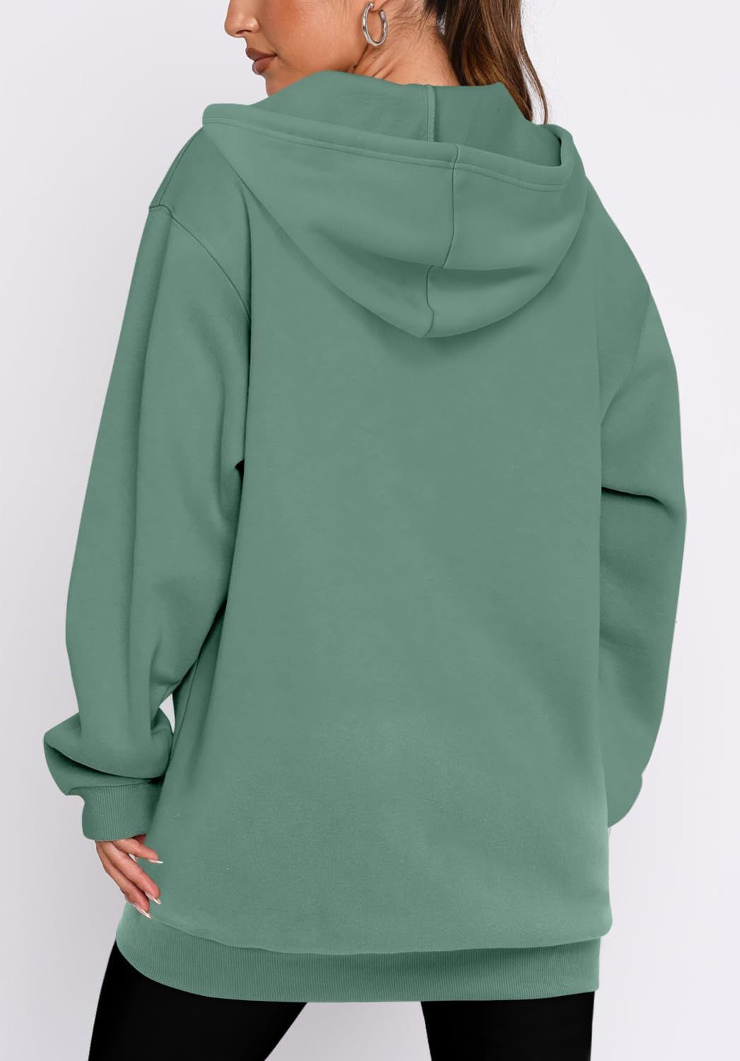 StunShow Women's Zip Up Hoodies Oversized Fleece Long Sleeve Sweatshirts Casual Fall Jacket Coat with Pocket(S-3XL) - Image 5