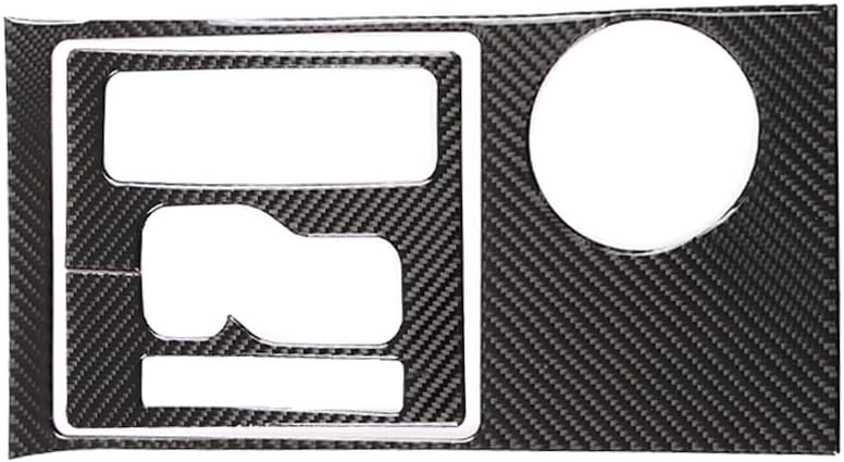 Automobile Center Control Gear Shift Panel Trim Sticker,Fit for Toyota Tacoma 2007 2008 2009 2010 2011 2012 2013 2014 2015,Real Soft Carbon Fiber Car Interior Accessories 2PCS