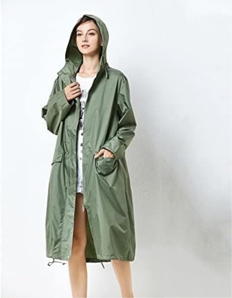 Poncho Pluie Voyage Coupe-vent Ample Et Fin, Couleur Unie, Imperméable, Voyage En Plein Air, Homme Et Femme Adultes Manteau De Pluie