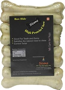 SICONS THE PET SAFARI Dog Bone (6-inches x 4 Pieces) - Pack of 2