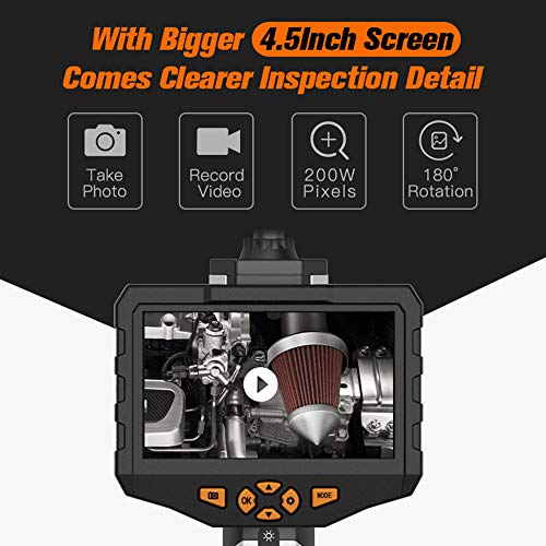 Loijon Câmera industrial da inspeção do boroscópio do endoscópio com câmera semi-rígida do boroscópi