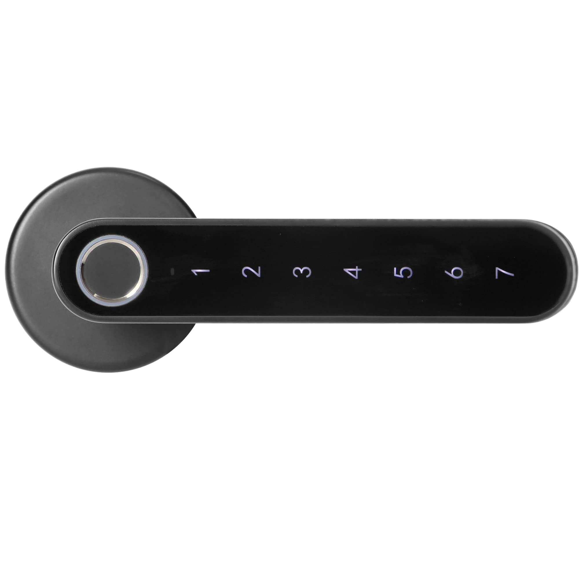 Elektronisches Türschloss mit Touch-Tastatur und Smart-Funktion - Fingerabdruckleser, Bluetooth 4.0 (schwarz)