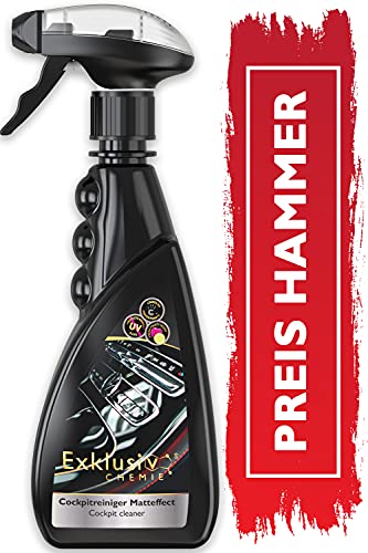 Exklusiv Chemie® Cockpit Cleaner Mat Effect | Cockpit Care Car | Reinigt en verzorgt dashboard en kunststof oppervlakken…