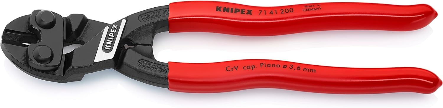 Knipex CoBolt Coupe-boulons compact gainées en plastique 200 mm, 71 41 200