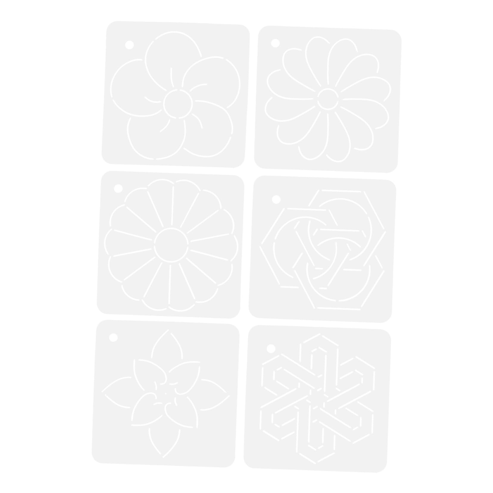 STOBOK 30piezas Plantillas De Acolchado Herramientas De Costura Plantillas De Bordado Para Patchwork Diseño Práctico y Duradero Para Proyectos De Manualidades y