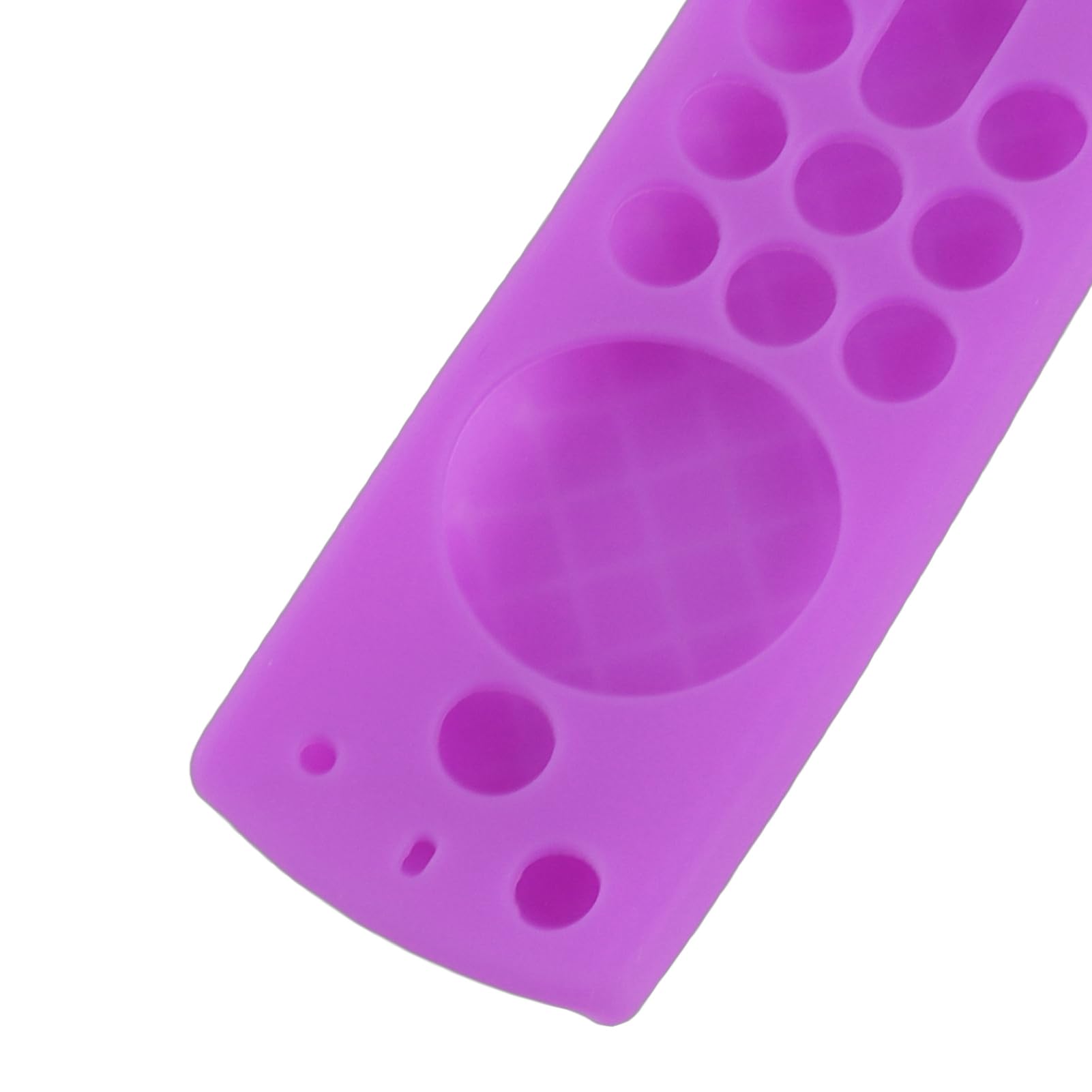 Atyhao Funda de control remoto para Fire TV Stick, protección contra Fire TV Stick, funda de silicona ligera y antideslizante con soporte y correa de muñeca (morado)