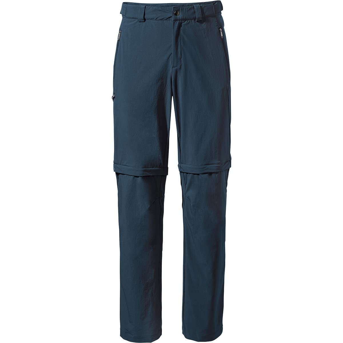VAUDE Wanderhose Herren Farley Stretch T-Zip Pants III - Wasserabweisende Herren Wanderhose Zip Off, atmungsaktive Trekkinghose mit Hosenbund - Dark sea, 46-Short