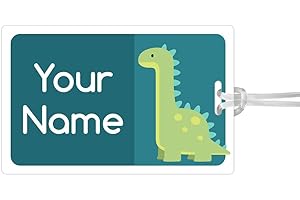 Dino Name Tag for Kids' Luggage and Bags