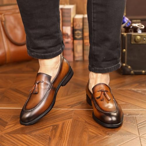 Men's Loafer Premium Leather Shoes Casual Slip on Breathable Formal Shoes4