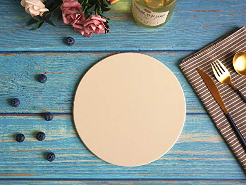 Waykea 9” Round Pizza Stone for Toaster Oven | Cordierite Grilling Stone Bread Baking Stone for Grill, Oven - Thumbnail 5