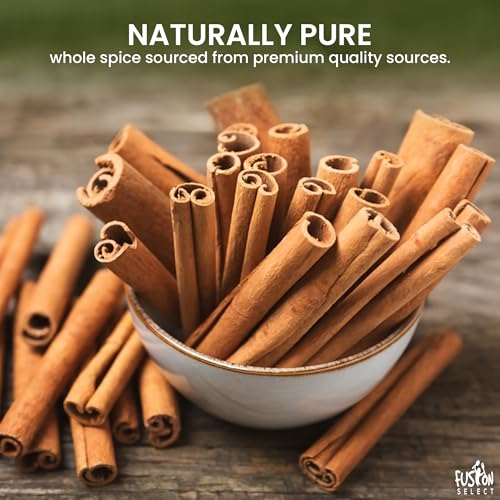 Fusion Select Cinnamon Sticks - Whole Canela Bark Pieces for Asian, Indian, & Middle Eastern Cuisine - Herbs & Spices for Baking & Cooking - Packed in a Clear Resealable Pouch - 4 oz - Image 3
