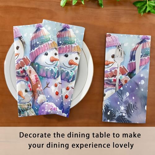 Servilletas de Tela Navidad Multicolor Set x6 20x20 in miniatura 7