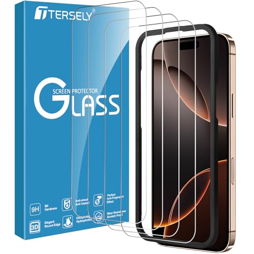 [4 Pack] T Tersely for iphone 16 V[Y tB KXtB KX XN[veN^[ dxXH Uh~ Rۍp t Sʕی x Ռz  \tȒP wh~ CAX ^ 