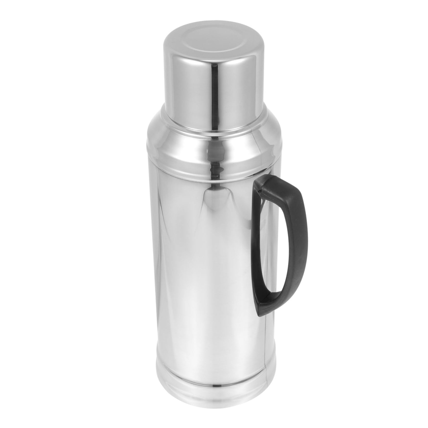Amosfun Edelstahl Thermoskanne mit Glas innenkolben Doppelwandige Isolierflasche Warmhalteflasche für Haushalt Bpa frei Praktische Vakuum Trinkflasche für Heiße Getränke und Tee