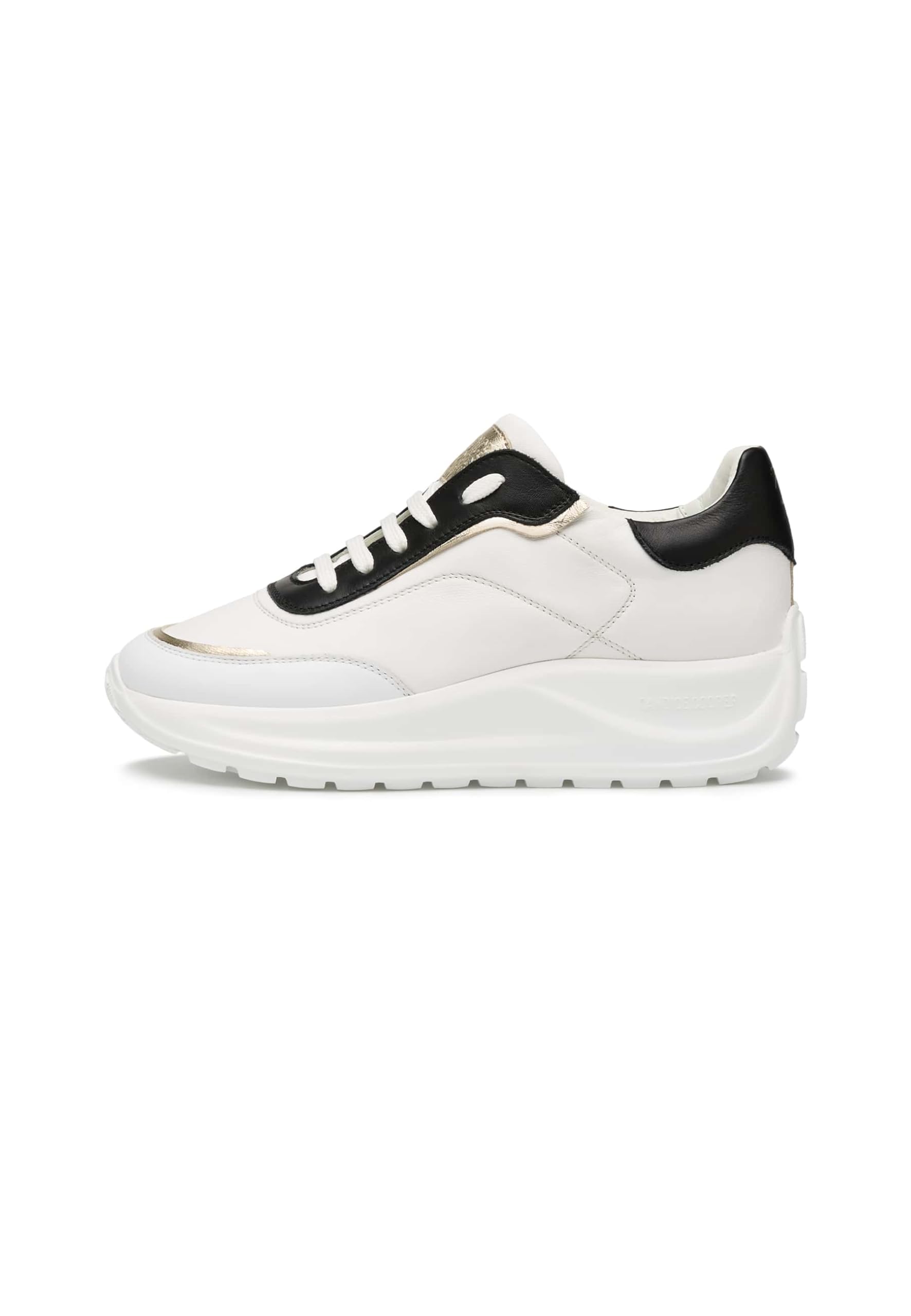 Candice Cooper Spark 010 White Leather Sneakers, White Black, 35 EU
