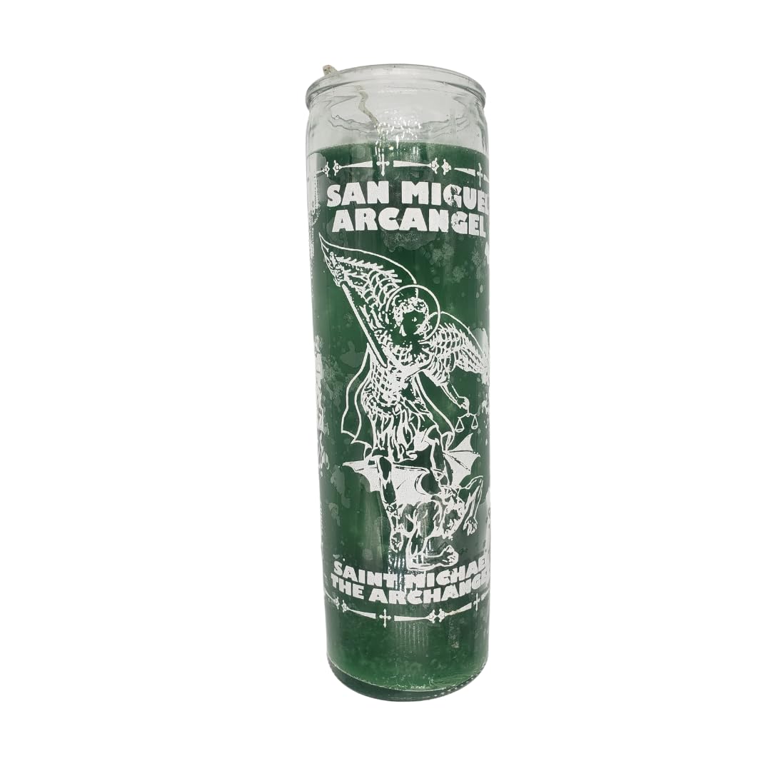 Amazon.com: Saint Micheal Archangel Green Ritual Candle/Veladora