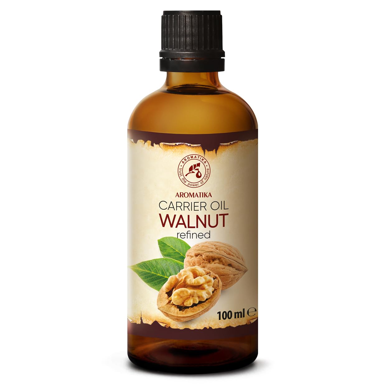 Olio Di Noci - 100Ml - Juglans Regia - Olio Vettore Per Oli Essenziali - Olio Vegetale - Cura Dei Capelli - Olio Viso E Corpo - Olio Da Bagno - Olio Abbronzante - Corriere Olio-image