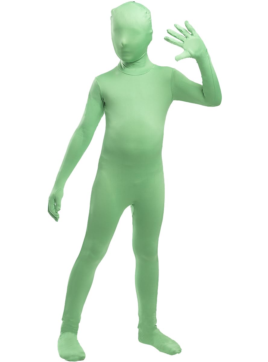 Funidelia | Disfraz segunda piel verde para niño y niña Originales & Divertidos - Disfraz para niños y divertidos accesorios para Fiestas, Carnaval y Halloween - Verde