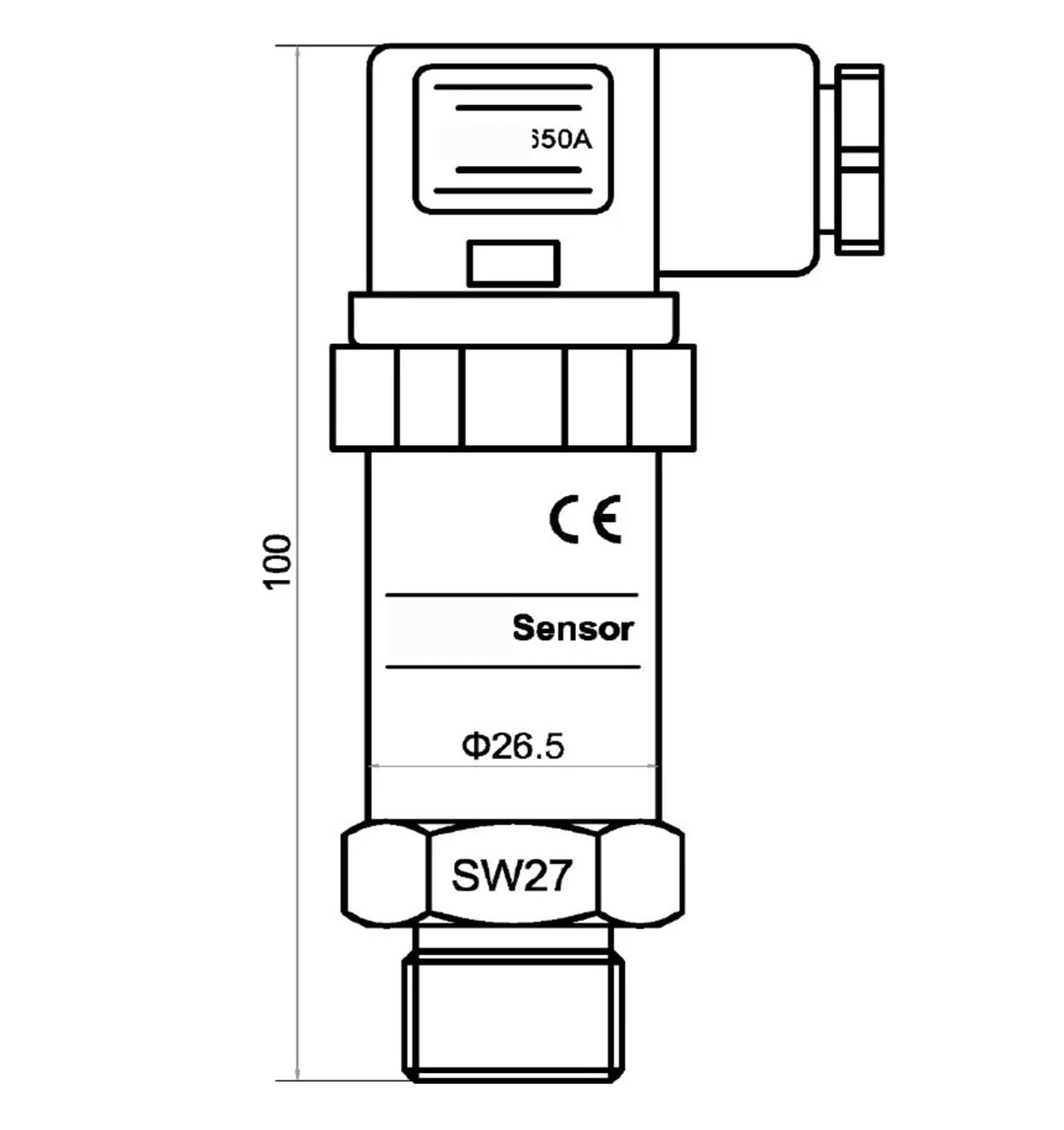 Transmisor de presión rasante G 3/4 1/2"NPT G1/2" | 4-20mA -1 a 24 15 bar 9 5 3bar 0,6bar negativo -0,1 a 0bar -0,2 a 0,2bar(1 2NPT,-0.5 to 0.5 bar)