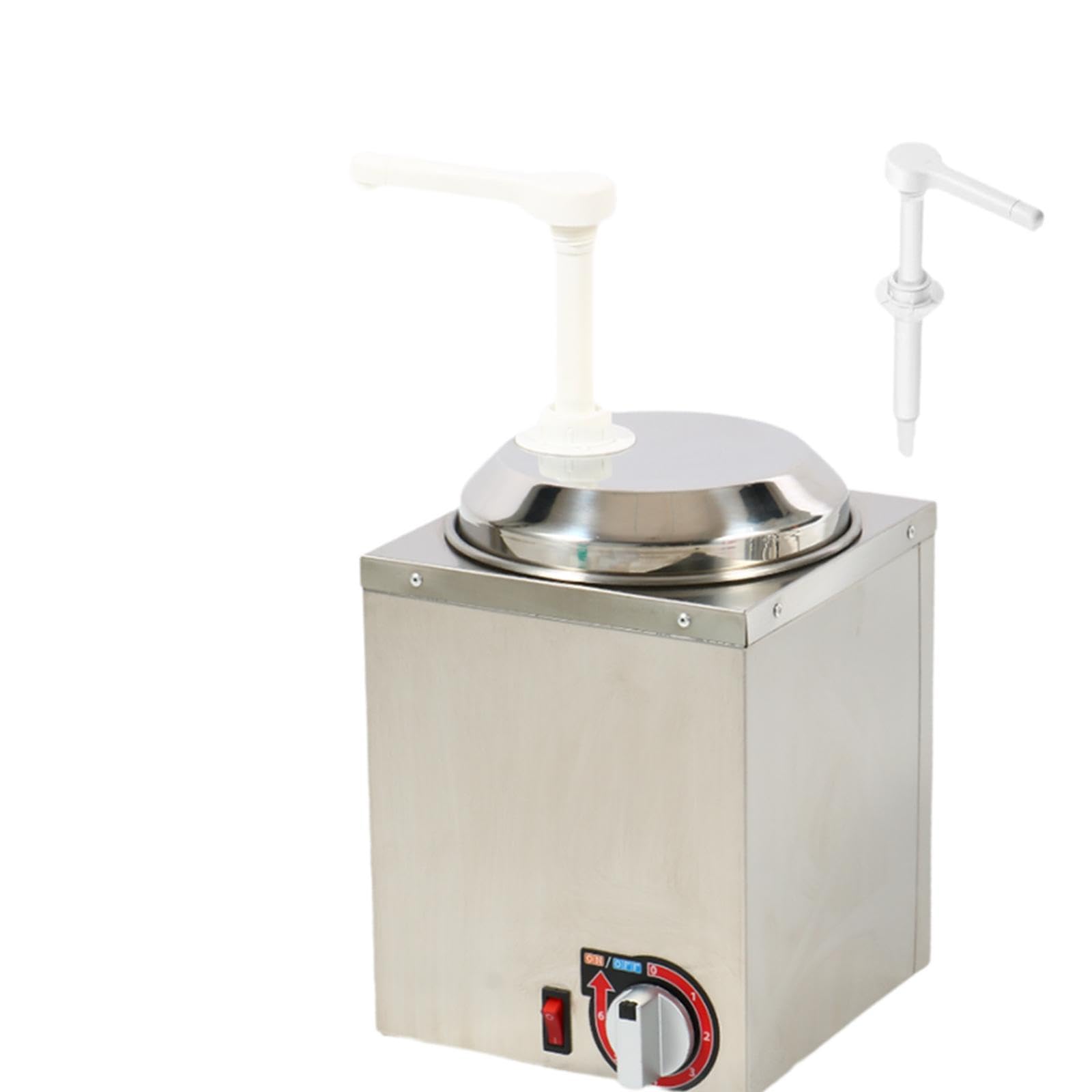 Dispensador de Queso Dispensador de Queso Nacho Calentador de Salsas Calentador de Dispensador Gastronómico Fabricado en Acero Inoxidable Dur