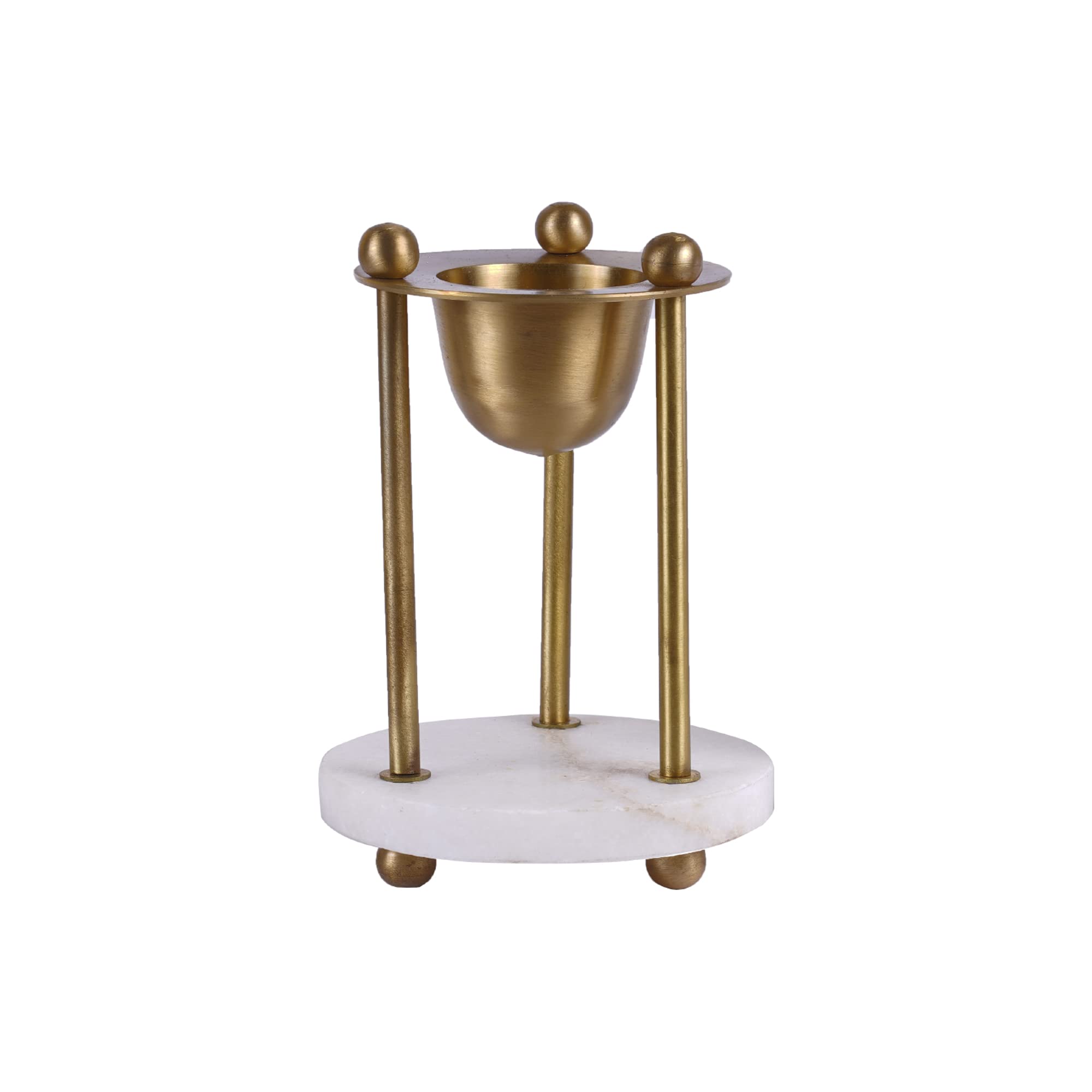 PNC-Pavitram Nature Care Presents Camphor LAMP Stand Stone Base Set of 01 with 100gms Camphor Packet and Tea Candle