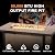Nuu Garden 43" Propane Fire Pit, CSA-Listed Outdoor Fire Pit Table, 50000 BTU Gas FirePit with Lid, Glass Wind Guard, Glass Beads, 2-in-1 Rectangular FirePit for Outside Backyard Patio, Light Brown