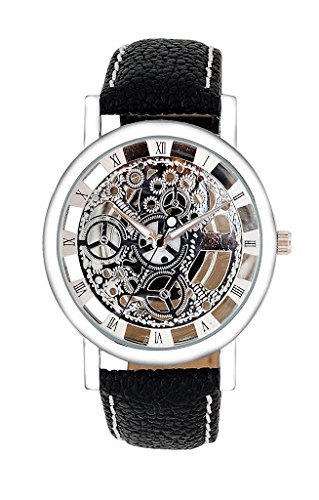 Exotica Fashions Analogue Mens Watch (Silver Dial Black Colored Strap) (B0194CRMCI) Amazon Price History, Amazon Price Tracker