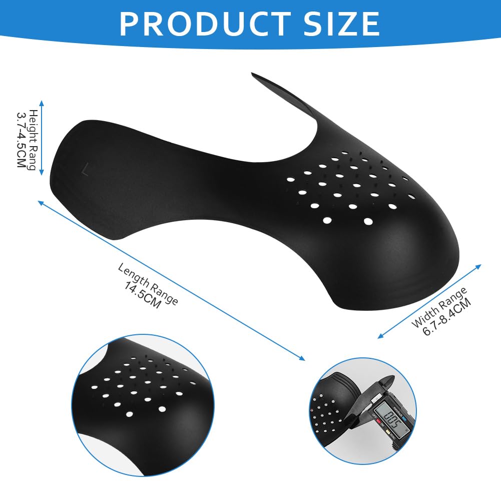 LOPHE Protector Zapatillas, 4 Pares Crease Protector para Prevenir Arrugas de Zapatos, Antiarrugas Zapatillas, Punteras Zapatos para Prevenga Hendidura del Pliegue del Calzado Deportivo, L
