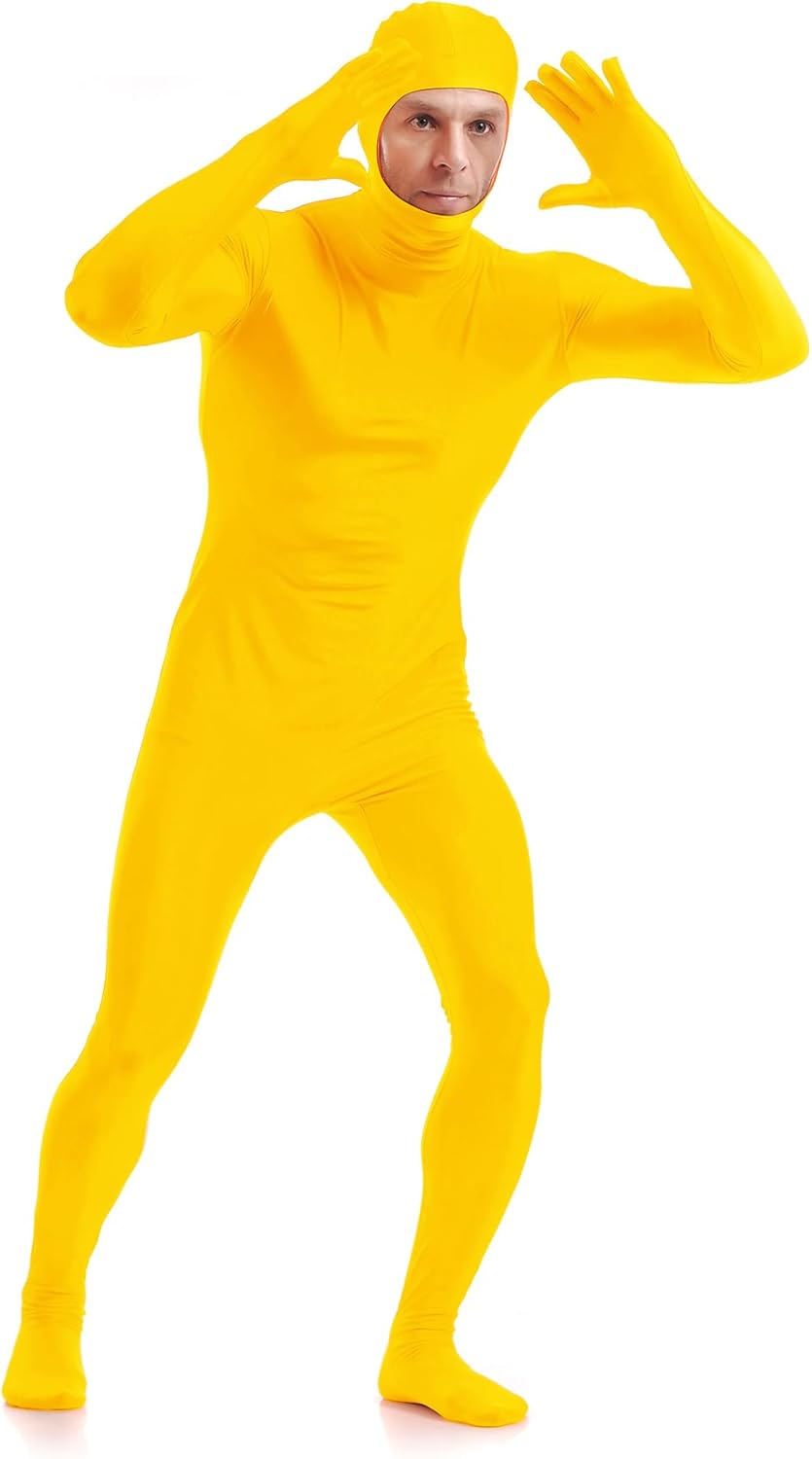 ATHX Men's and Women's Spandex Open Face Bodysuit Costume Adult Stretchy Halloween Cosplay Body Suit Zentai Suit Outfits - Image 5