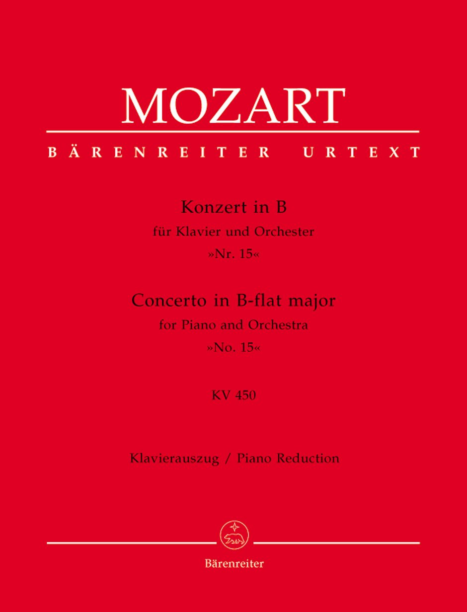 Concerto for Piano No.15 in B-flat major K.450 (Two-Piano Reduction)      Sheet music – July 8, 1991