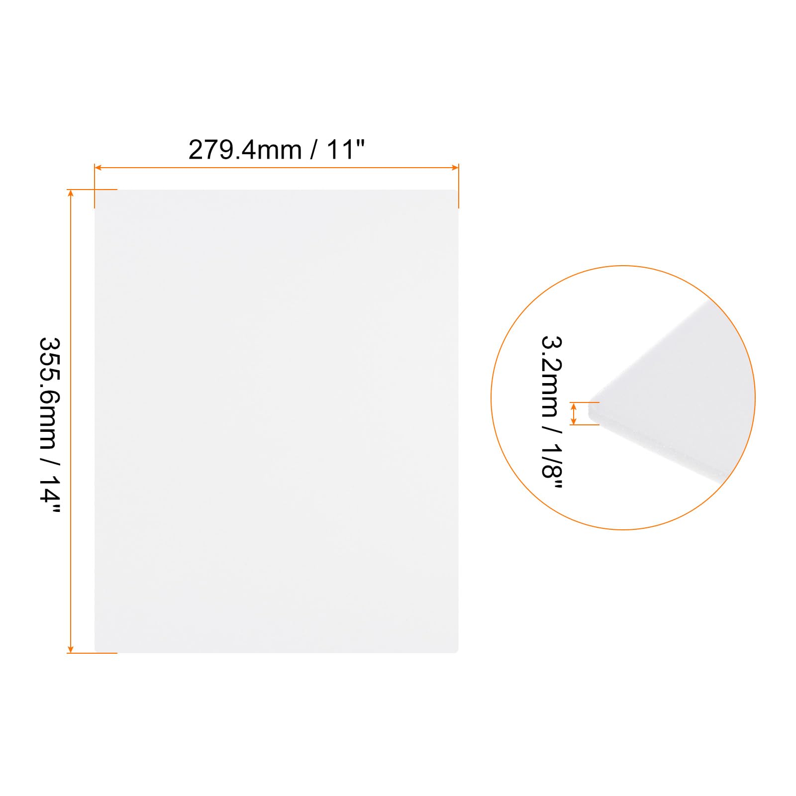 Rebower 15 PCS White Foam Board 280 x 356 mm, Foam Boards 3.2mm Thick Foam Poster Board - Image 2