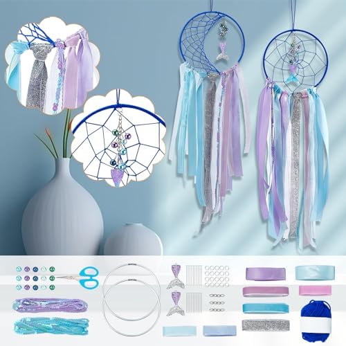 Mermaid Decor Mermaid Dream Catcher Wall Hanging 8