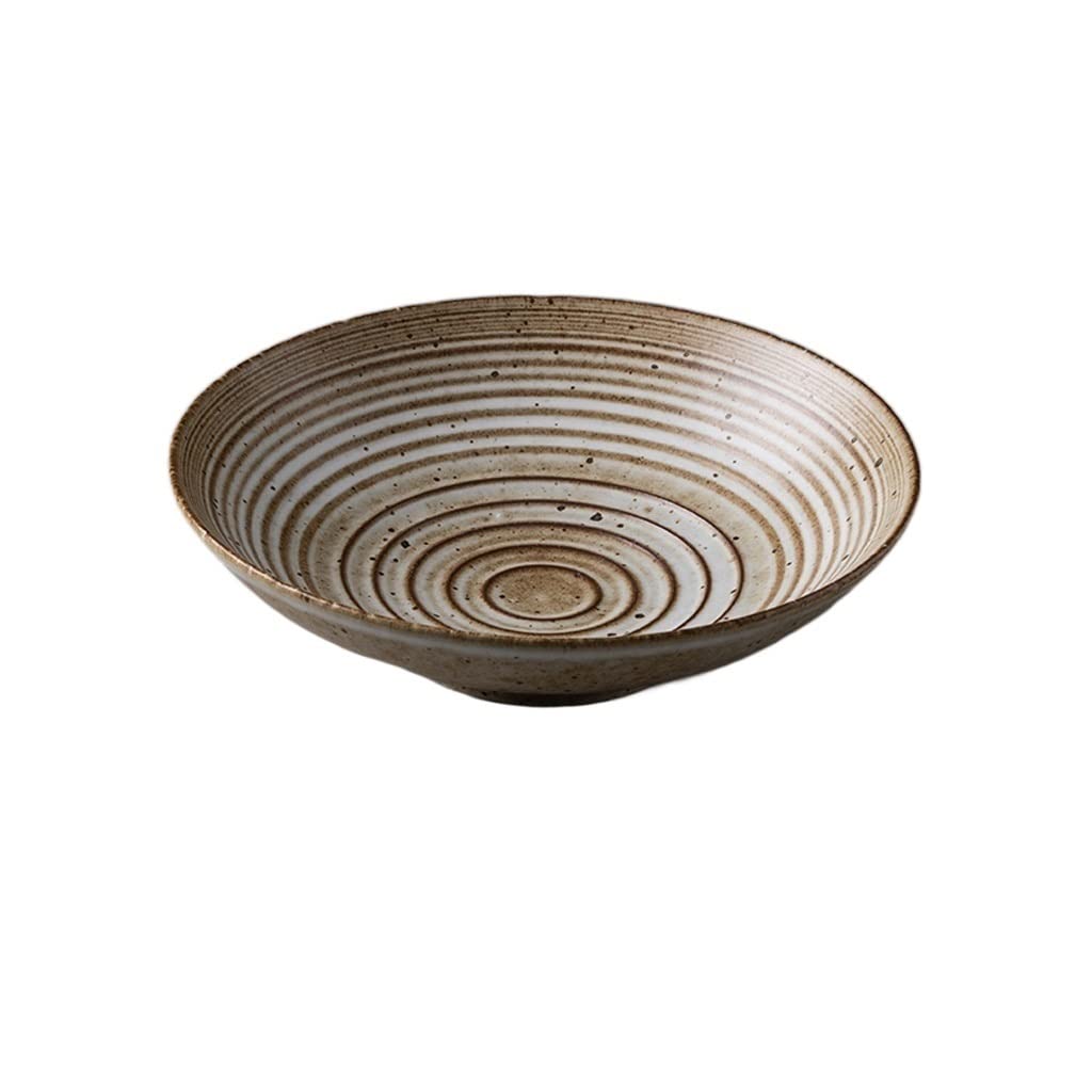 XYIANG Salad Bowl Ceramic Salad Bowl, Fruit Grain Bowl, Ramen Soup Bowl, Snack Bowl, Microwave and Dishwasher Applicable Dessert Snack Serving Bowls (Brass)