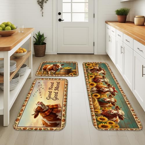 Tapis de cuisine lavable marron pour protéger le sol de l'évier - 4