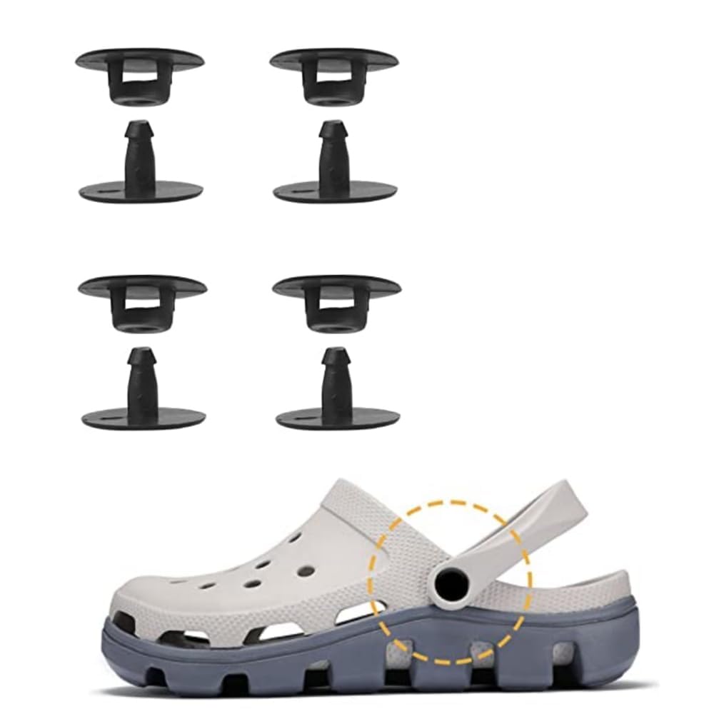 RDG Original Replacement Rivets for Crocs – 2 Set/ 4 Pcs Universal Shoe Repair Fasteners for Clogs – Durable Snap Rivet Parts (Durable & Long Life) (4)