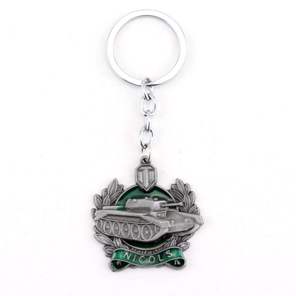 DCFVGB Keychain World Tank Keychain Keychain Key Circle Game Series Metal Keychain