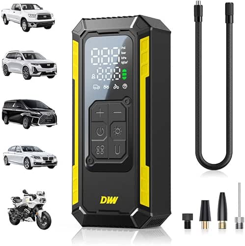 Tire Inflator Portable Air Compressor, 150 PSI Portable Tire Inflator