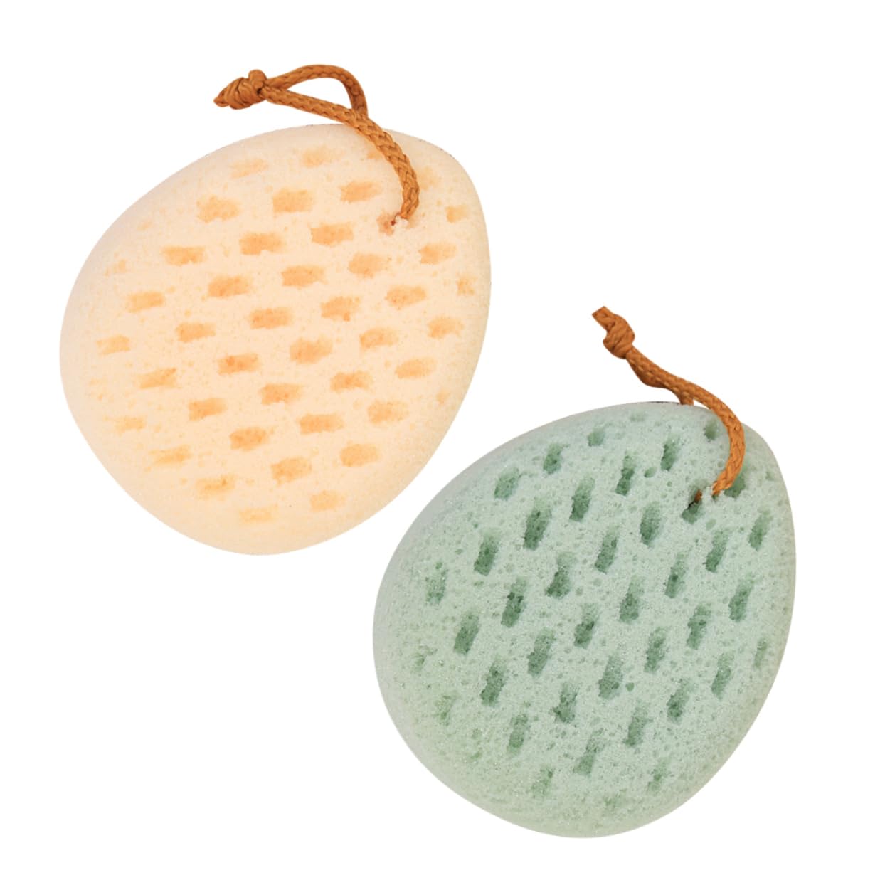 FRCOLOR 4pezzi Spugne Esfolianti Per Doccia Spugna Per Bagno Accessori Per Bagno Per Casa Università e Hotel Casuali Facili Da Appendere e Asciugare