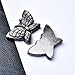 Natural Silver Obsidian Butterfly Carving 1.7×1.2 inch Handcrafted Crystal Pendant DIY Ornament Healing Stone Decoration