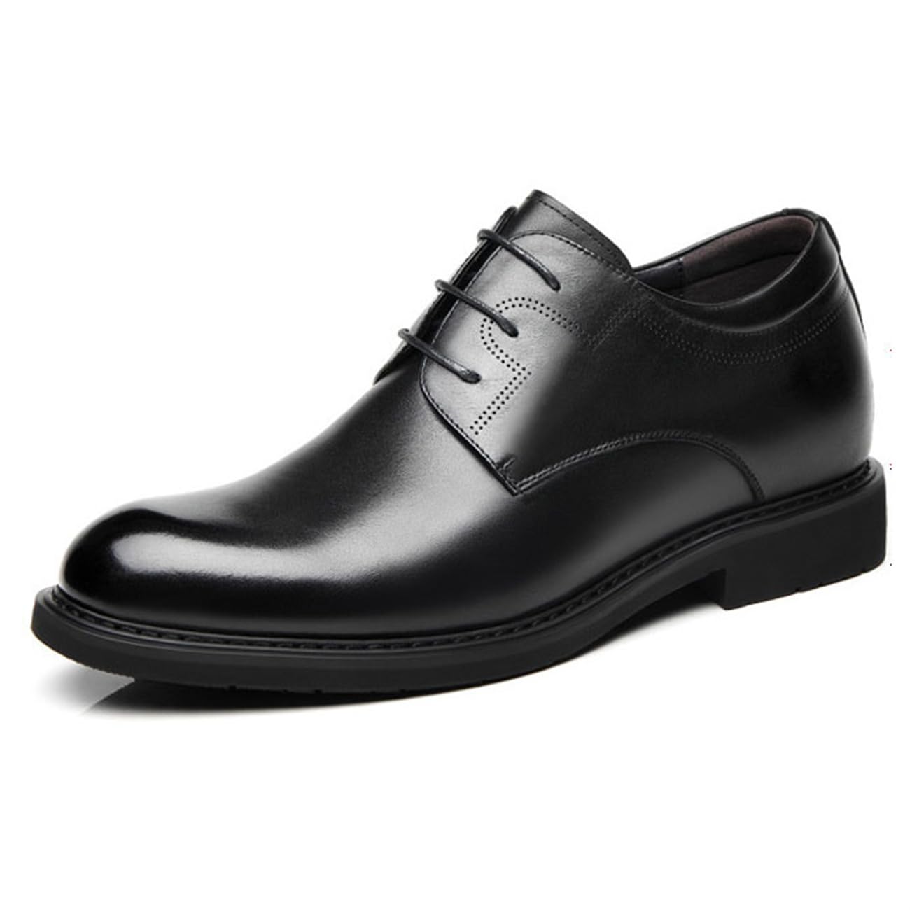 VIBLiSS Scarpe da Uomo con Ascensore Invisibile Che Aumenta L'altezza Scarpe da Lavoro con Lacci con Tacco Nascosto con Tacco più Alto per Gli Uomini