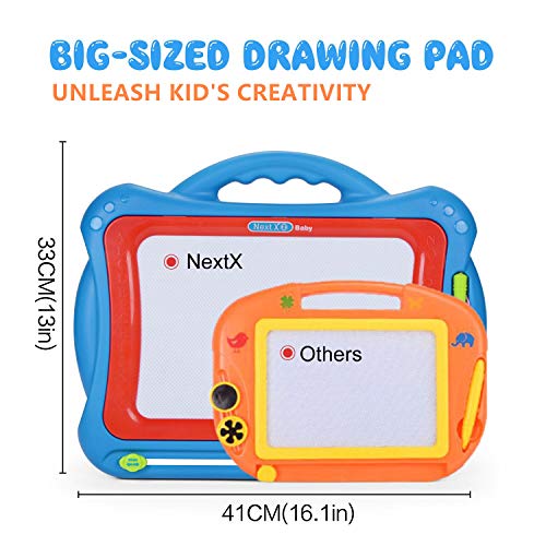 NextX Magnetic Drawing Board, Educational Writing and Learning Doodle Pad Creative Toy for Toddlers Boys Girls Age of 2, 3, 4, 5, 6 Year Old, Etch a Sketch - Thumbnail 3