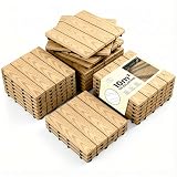 LARDECOR - Baldosas Encajables WPC 30x30 cm para Suelo, Pack 110 Piezas, 10 m², Losetas para Terraza, Balcón, Patio y Jardín, Diseño con Drenaje y Superficie Antideslizante (Teca)