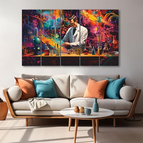 Image of The Castle Decor Doctor's lab painting with frame 5 Big Size (27x48) Wall Art for living room,Bedroom,Drawing room,Hotels-Digital Painting