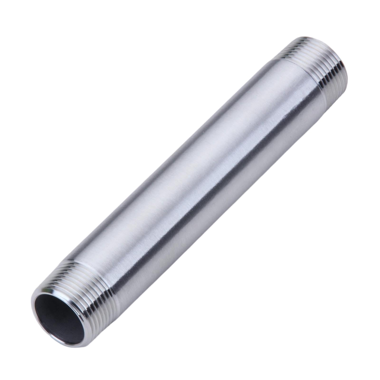 CONSTELLAR 304 Stainless Steel Pipe Fitting - 1/2" NPT Male x 1/2" NPT Male Threaded Thickened Pipe Wall, 100mm (4 inch) Length Heavy Seamless Pipe (1 Pcs)