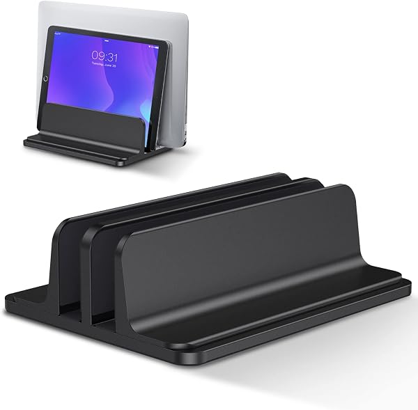 Supporto verticale doppio per notebook