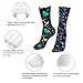 SLNFDKND Glow In Dark Splatter Neon Socks For Men Women Casual Sport Sock Fashion Tube Stockings