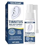 Tinnitus Relief Spray, Tinnitus Relief for Ringing Ears, Natural Ear Tinnitus Relief Treatment for Hearing Loss & Ear Discomfort, Relieve Ear Ringing & Reduce Ear Noise