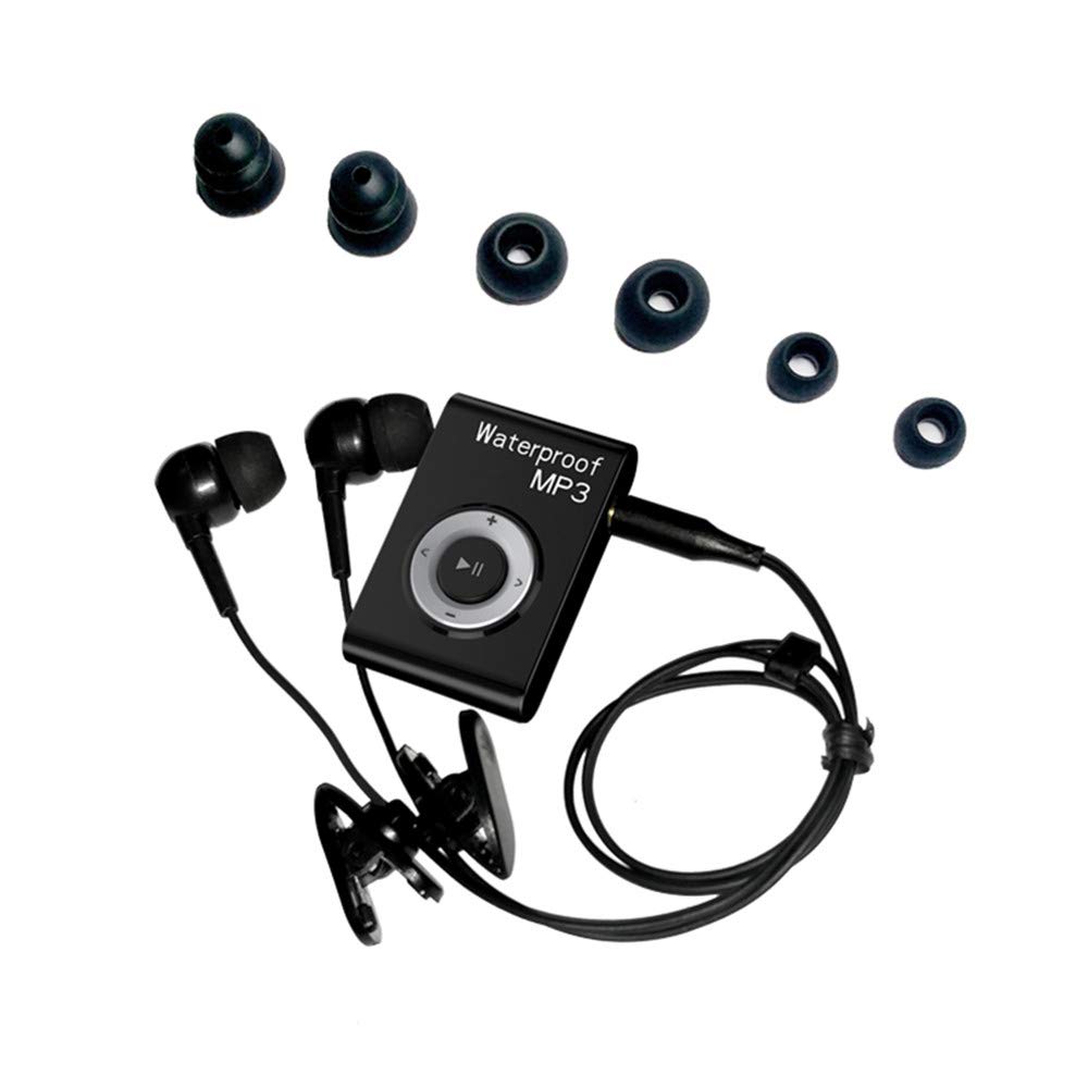 IPX8 waterdichte MP3-muziekspeler FM-radio clip voor