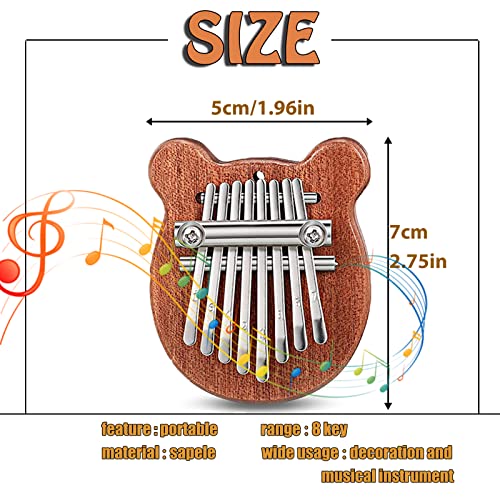 Marimba De Percussion De Doigt Une Pièce Mini Kalimba 8 Touches Mini Kalimba 8 Touches Pouce Cet Élégant Piano Kalimba… - Les Beatles, Paul McCartney, John Lennon, RIngo Starr, George Harrison Marimba De Percussion De Doigt Une Pièce Mini Kalimba 8 Touches Mini Kalimba 8 Touches Pouce Cet Élégant Piano Kalimba… – Image 3